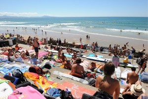 Holidaymakers enjoy French summer holidays